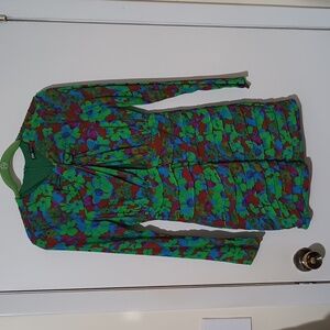 Zara XS Mini Dress Long Sleeve Hidden Back Zipper W/Front Twist